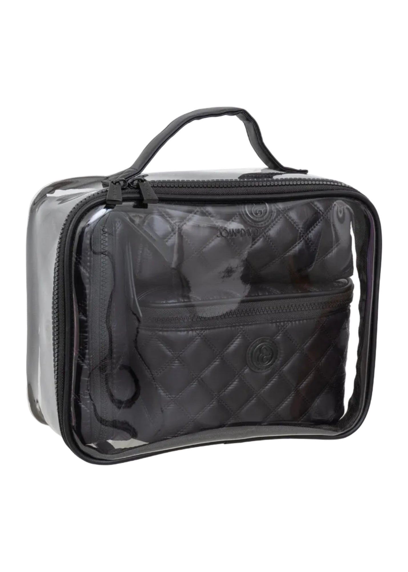 The Diamond Quilted Puffer 4 Piece Cosmetic Bag Set